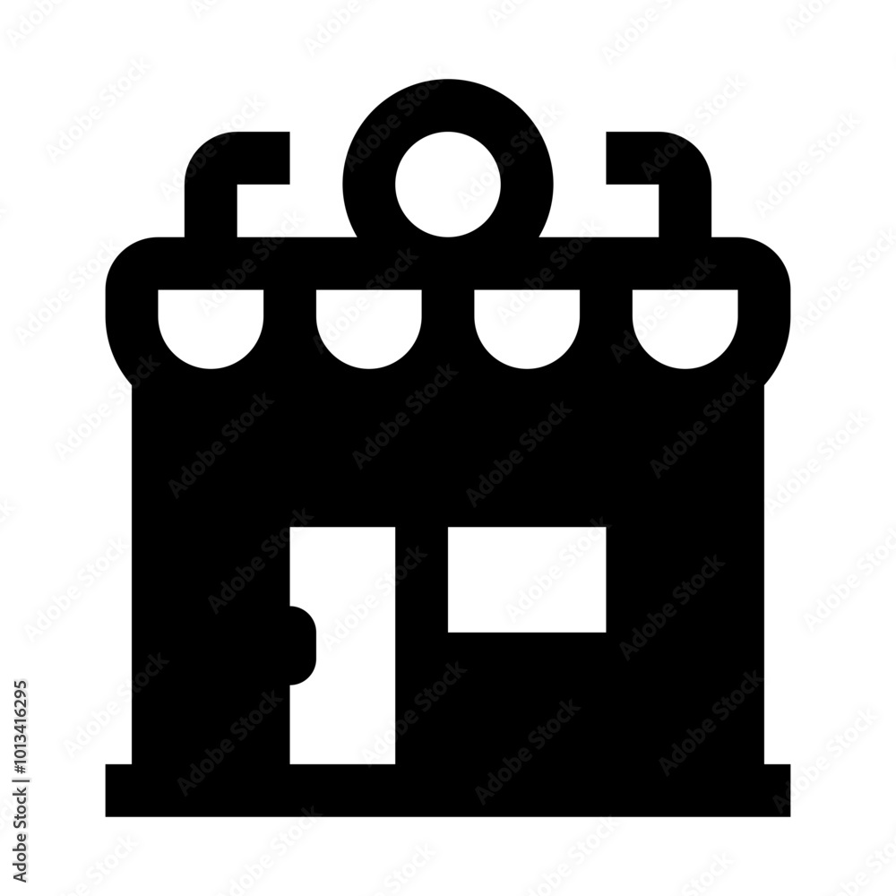 Bakery Shop Simple Glyph Icon. Single icon, glyph vector icon Bakery Shop Simple Glyph Icon. Single icon, glyph vector icon