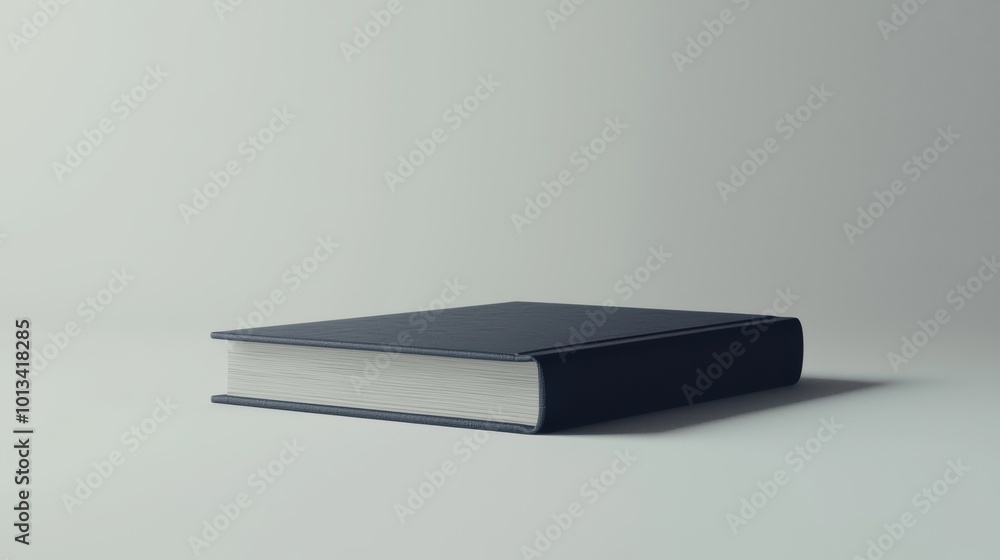 A minimalist 3D render of a single family photo album placed on a clean, white background, symbolizing family memories and cherished moments A minimalist 3D render of a single family photo album placed on a clean, white background, symbolizing family memories and cherished moments