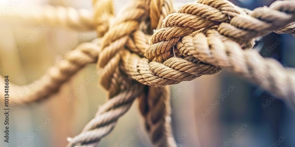A large web of tangled ropes symbolizing complex business relationships and antitrust issues. Tangled,intertwined,interconnected,antitrust,monopoly,competition,fairness A large web of tangled ropes symbolizing complex business relationships and antitrust issues. Tangled,intertwined,interconnected,antitrust,monopoly,competition,fairness
