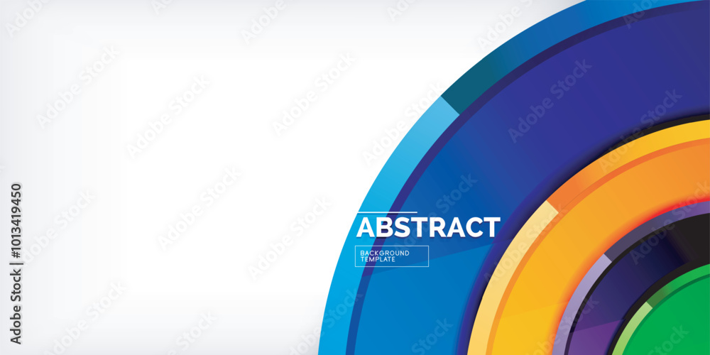 Obraz premium Glossy circles geometric background. Vector Illustration For Wallpaper, Banner, Background, Card, Book Illustration, landing page