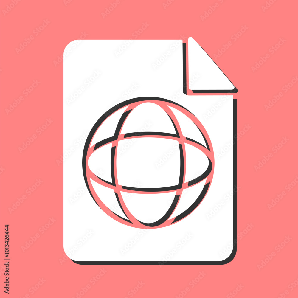 Global Profile Vector Icon Global Profile Vector Icon