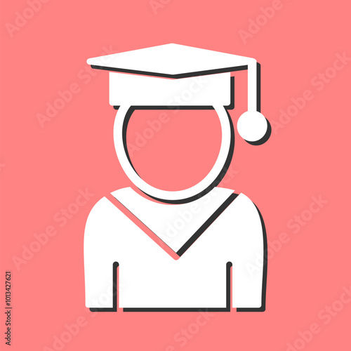 Female Student Vector Icon