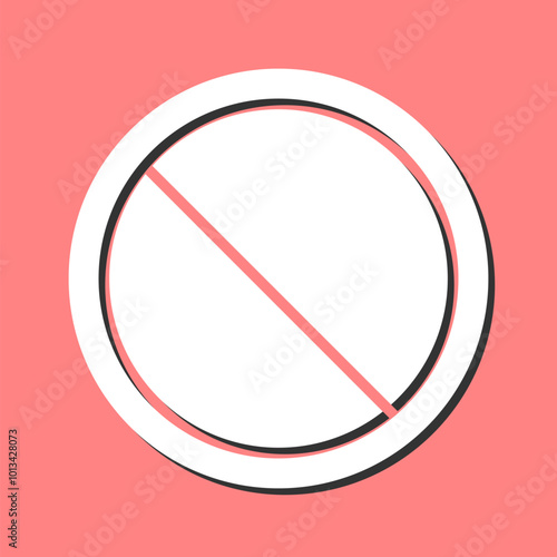Prohibited Vector Icon
