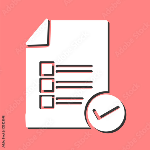 Valid Document Vector Icon
