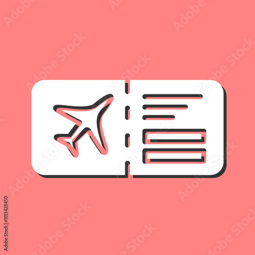 Plane Tickets Vector Icon
