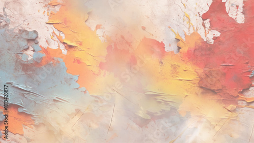 Brushstrokes of paint. Modern art. Colorful print .Abstract art background. rough abstract painting on canvas. Color texture.