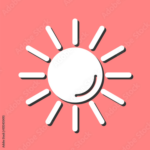 UV Radiation Vector Icon