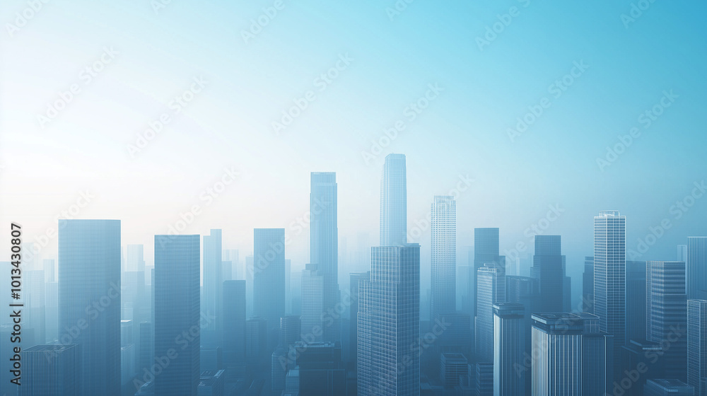 Office Skyscrapers in the City Financial and Business District Office Skyscrapers in the City Financial and Business District