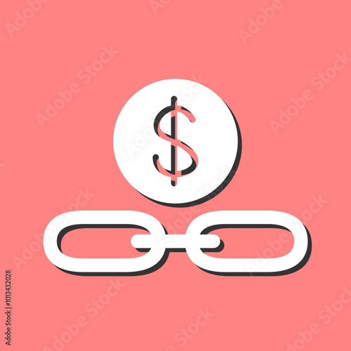 Link Sales Vector Icon
