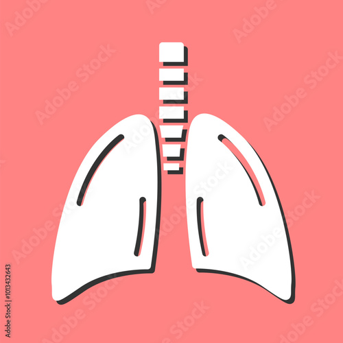 Lungs Vector Icon