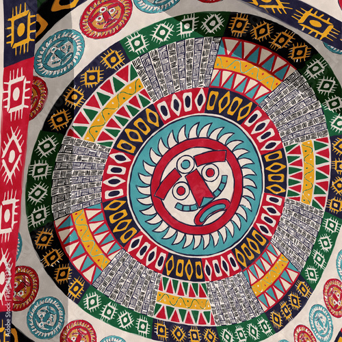 Ethnic art tribal style background. Texture art graphic print design,  wallpaper.
