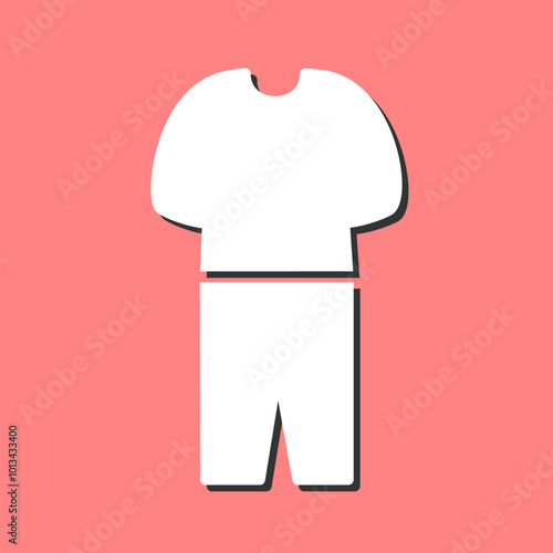 Pyjamas Suit Vector Icon
