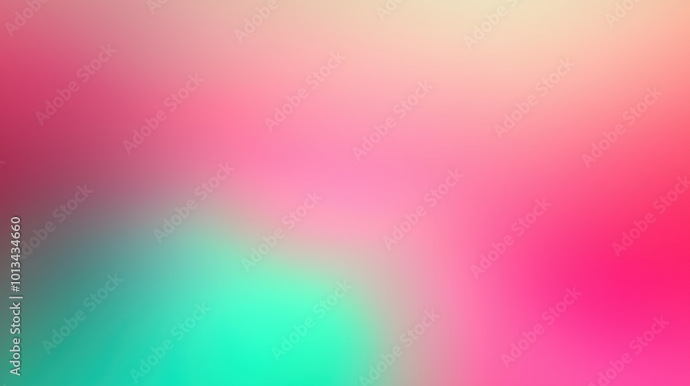 Smooth gradient colors blend from pink to green in an abstract and surreal style. Smooth gradient colors blend from pink to green in an abstract and surreal style.
