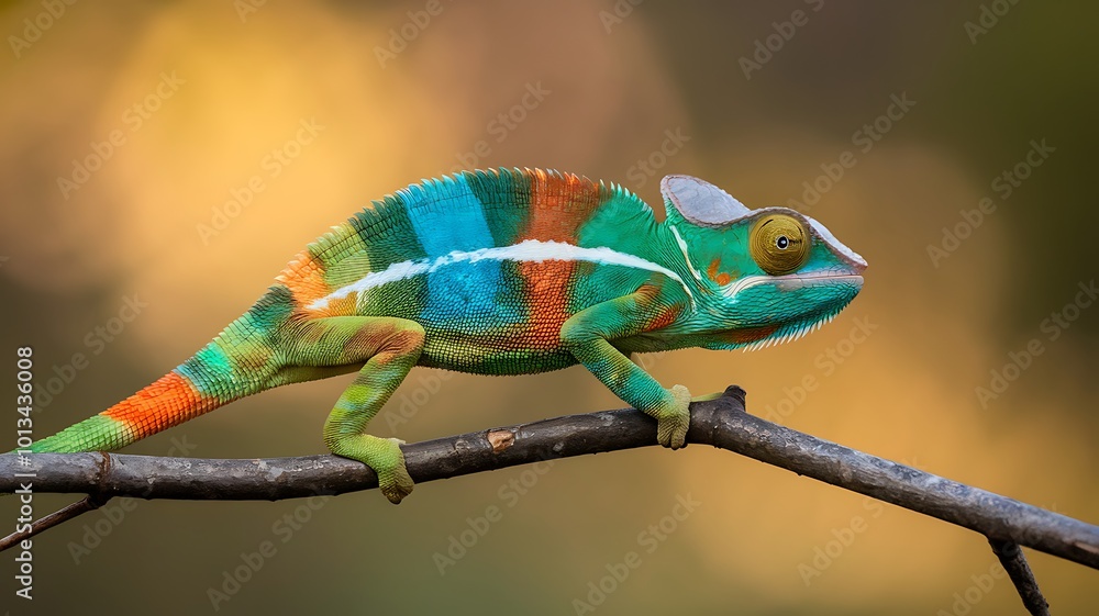 Obraz premium chameleon on a branch