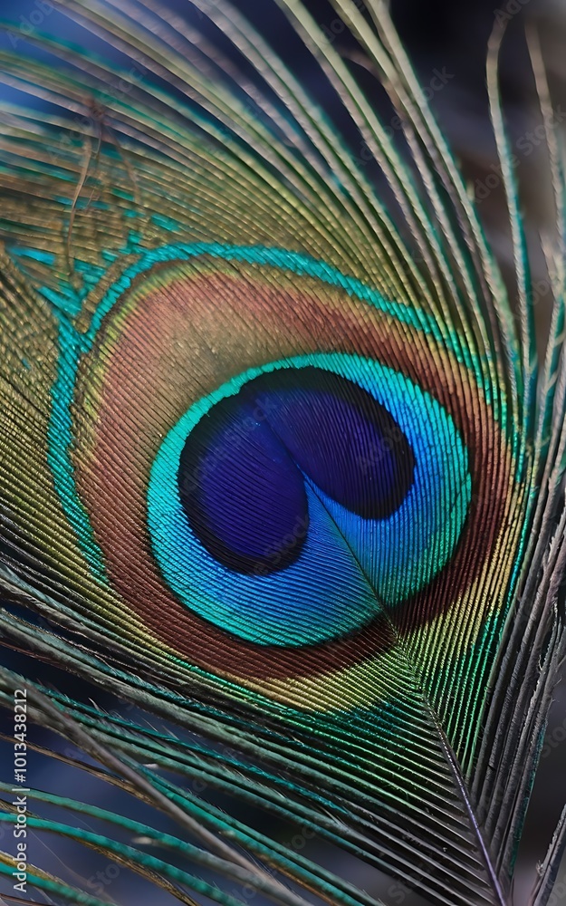 Obraz premium peacock feather background
