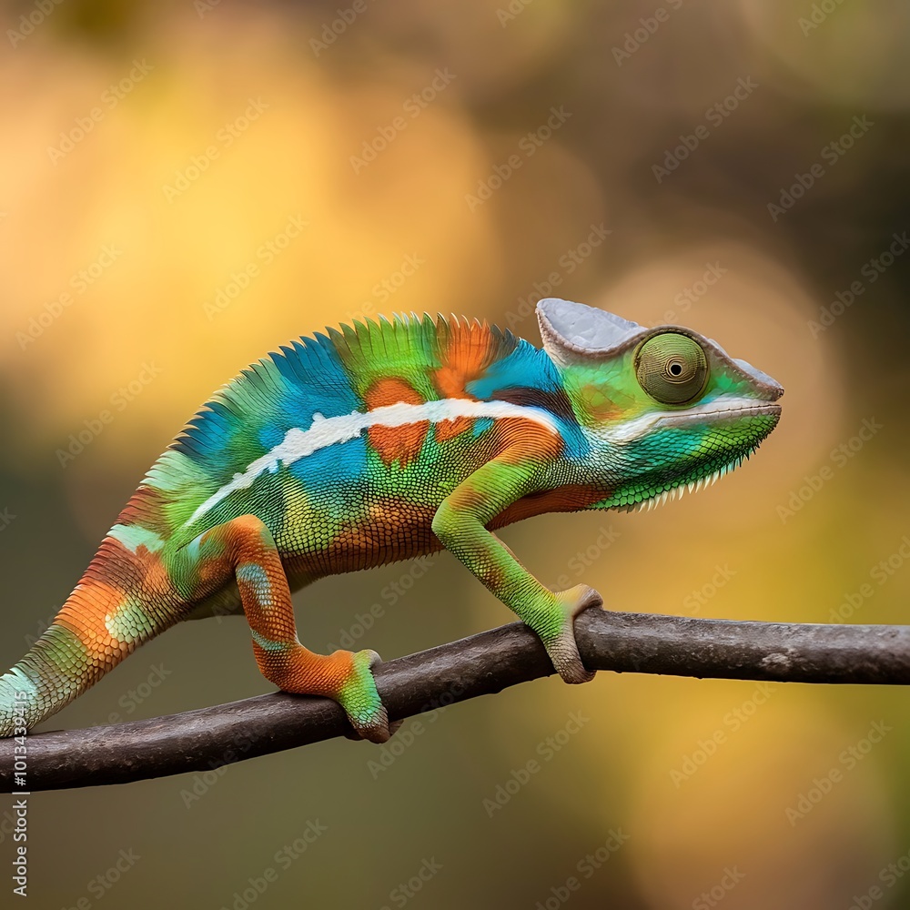 Obraz premium chameleon on a branch