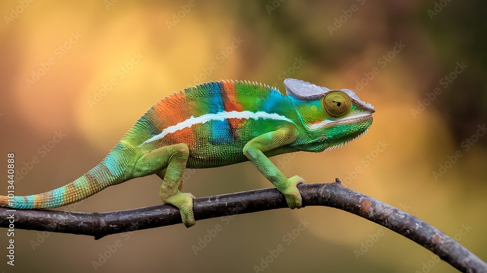 Fototapeta premium lizard on a tree