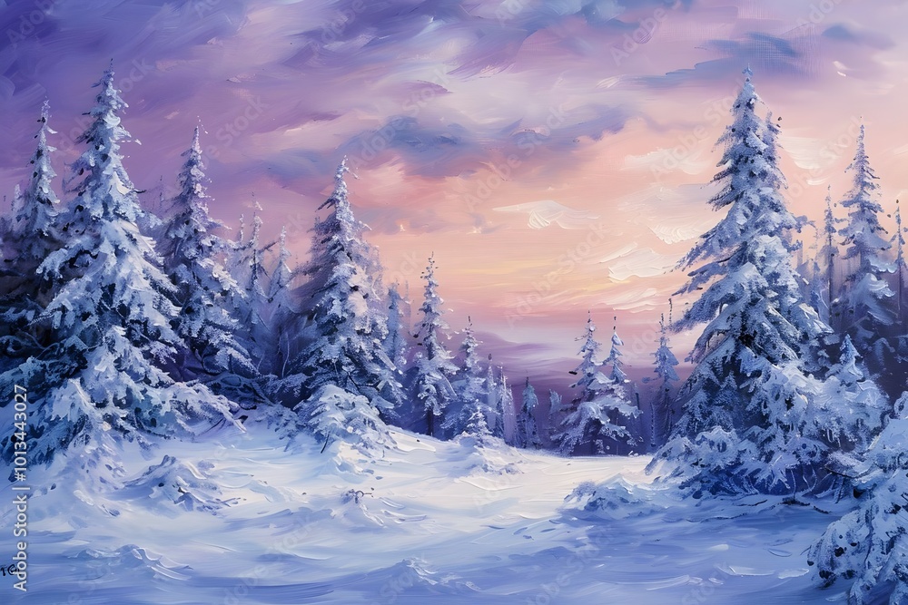Sunset in winter season Sunset in winter season