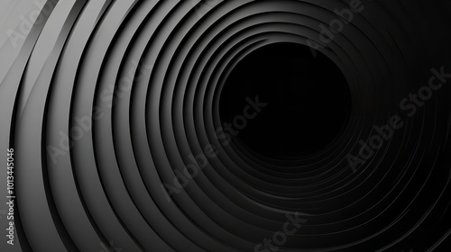 An Abstract Black Background with Circles photo