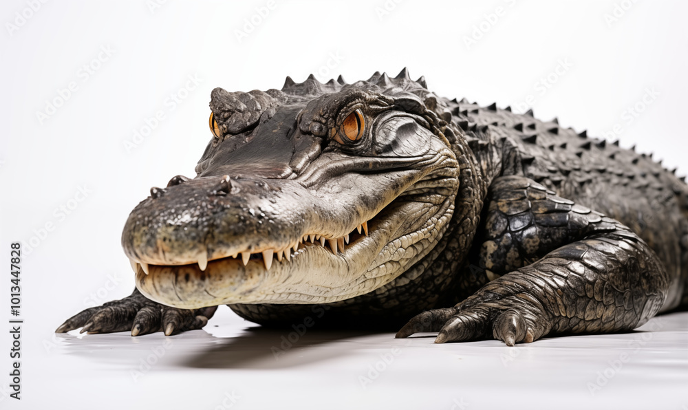 Fototapeta premium A crocodile studio shot on a clean background
