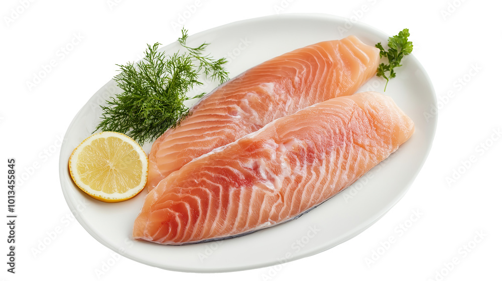red fish steak on a transparent background red fish steak on a transparent background