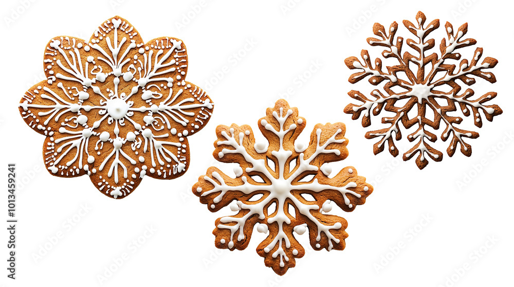 gingerbread snowflake on a transparent background gingerbread snowflake on a transparent background
