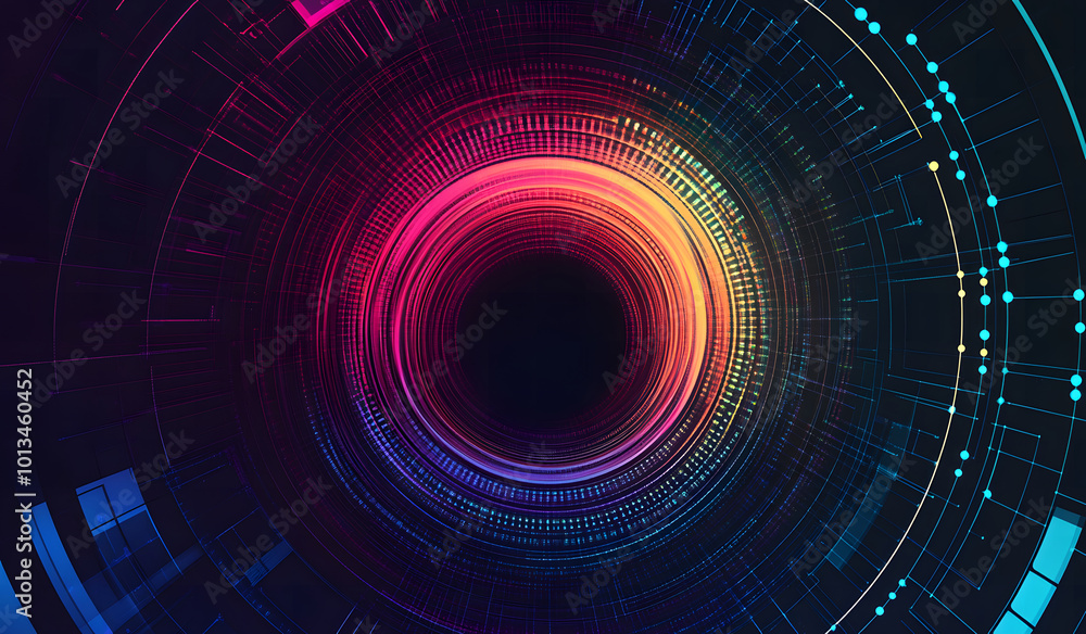 Glowing big data on a colorful background. 3d illustration design Glowing big data on a colorful background. 3d illustration design