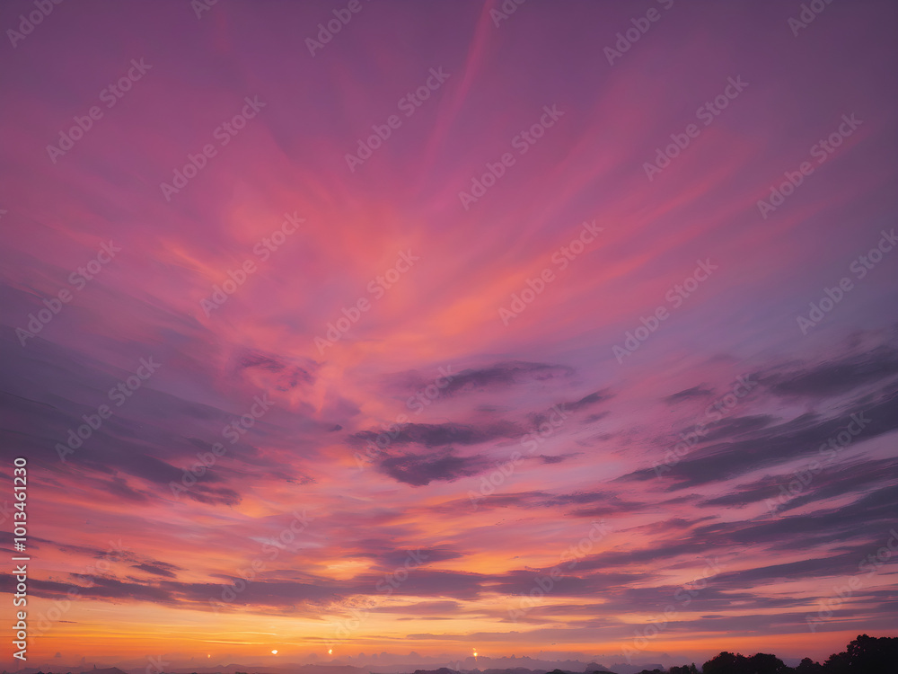 The sky at dawn, with a soft gradient of pink, purple, and orange as the first rays of sunlight peek over the horizon
The sky at dawn, with a soft gradient of pink, purple, and orange as the first rays of sunlight peek over the horizon