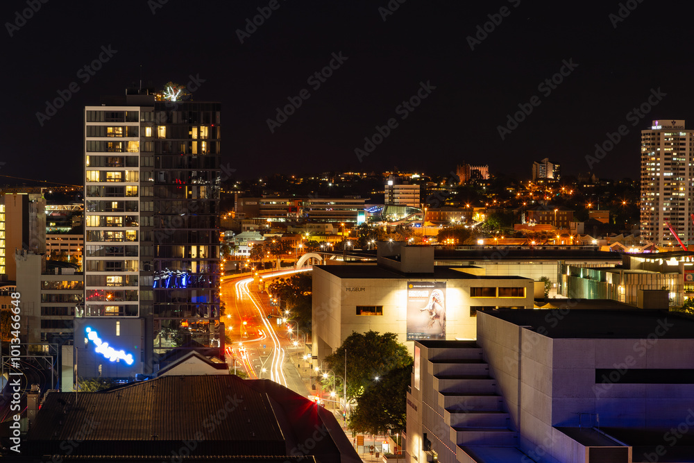Obraz premium night view of the city