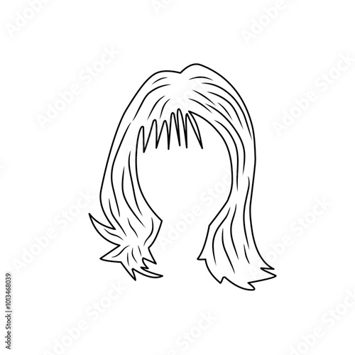 illustration of woman's hairline