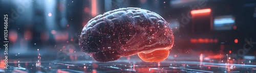 Futuristic 3D Brain Scannin...
