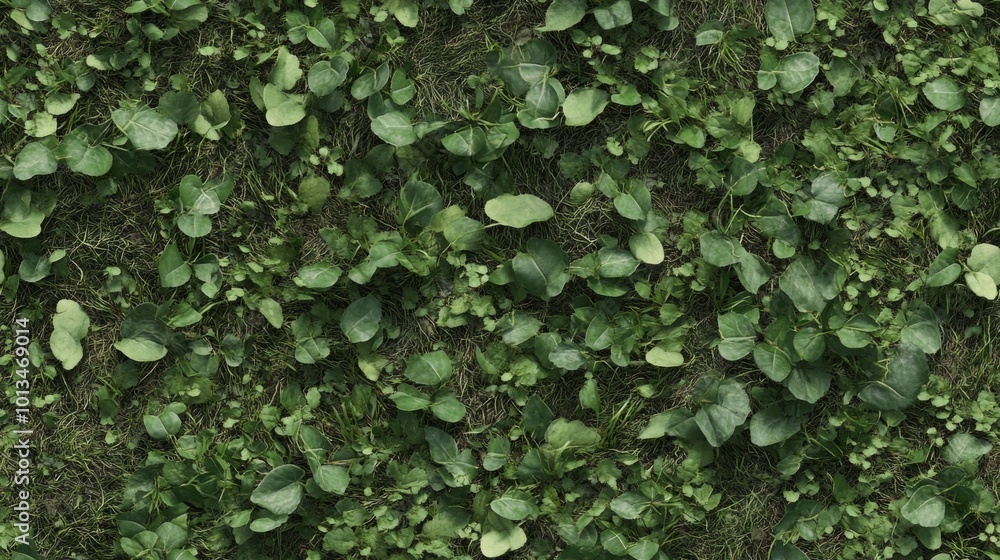 Top-down view of realistic forest ground texture, showing leaves, dirt, and grass. Ideal for game design or nature-themed projects.. Top-down view of realistic forest ground texture, showing leaves, dirt, and grass. Ideal for game design or nature-themed projects..