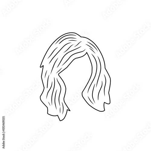 illustration of woman's hairline