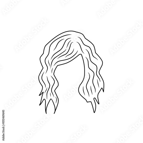 illustration of woman's hairline