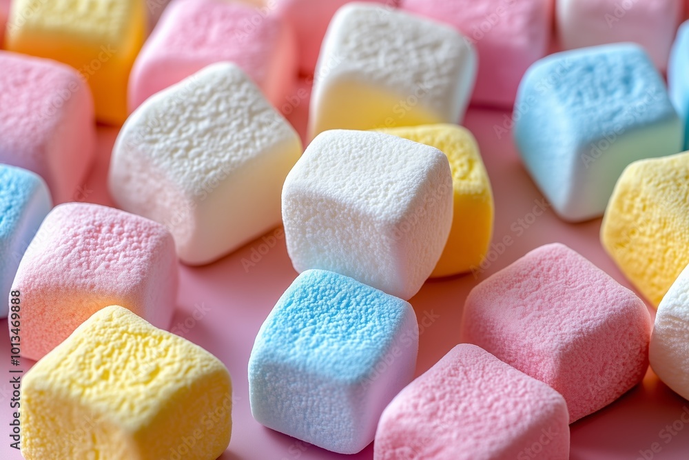 Pastel Perfection: A Soft Symphony of Marshmallows Pastel Perfection: A Soft Symphony of Marshmallows