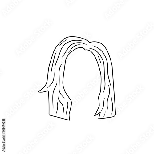 illustration of woman's hairline