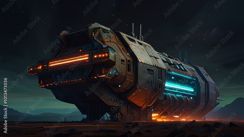 Spaceship in the space Spaceship in the space