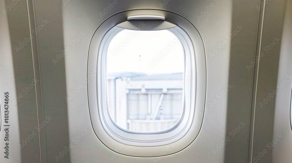 Window of an airplane from inside isolated on pure white background Window of an airplane from inside isolated on pure white background