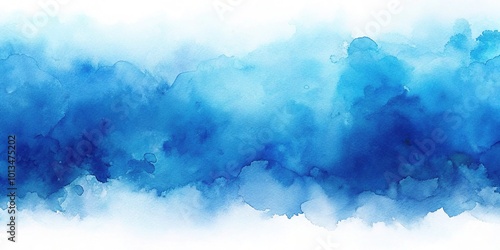 Abstract blue watercolor background