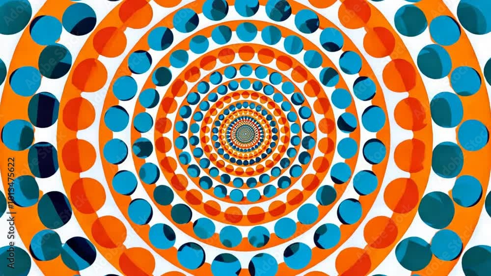 Hypnotic Circles: A mesmerizing pattern of concentric circles in shades ...