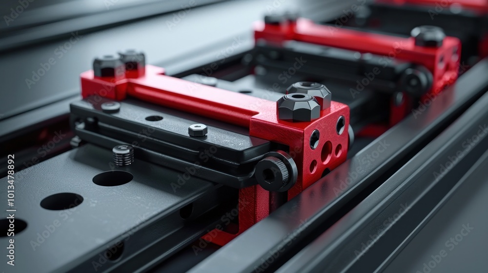 Robotic Arm in Repair Garage with Industrial Tools and Hardware for Maintenance and Optimization of Manufacturing Processes Robotic Arm in Repair Garage with Industrial Tools and Hardware for Maintenance and Optimization of Manufacturing Processes