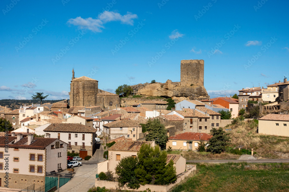 View of the town of Luesia. Zaragoza, Aragon, Spain. View of the town of Luesia. Zaragoza, Aragon, Spain.