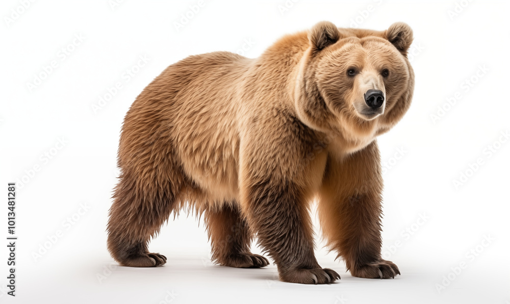 Fototapeta premium A bear studio shot on a clean background 