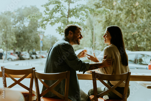 Couple enjoying a delightfu...