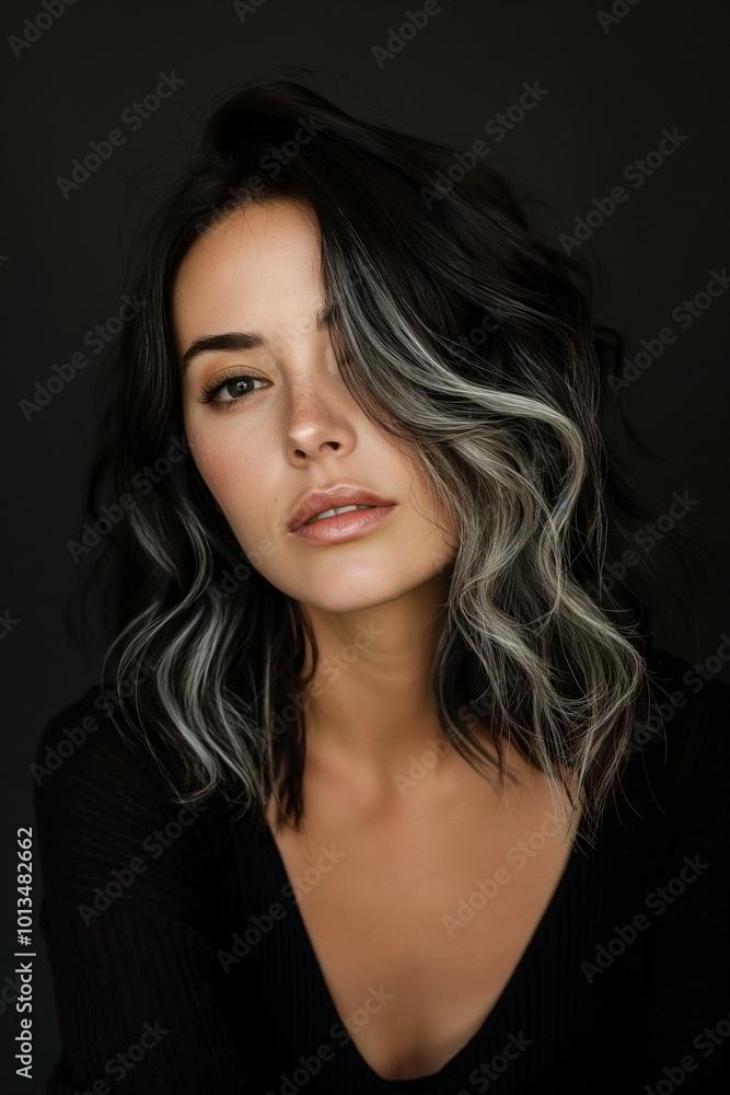 sample of a woman's hair color and texture sample of a woman's hair color and texture