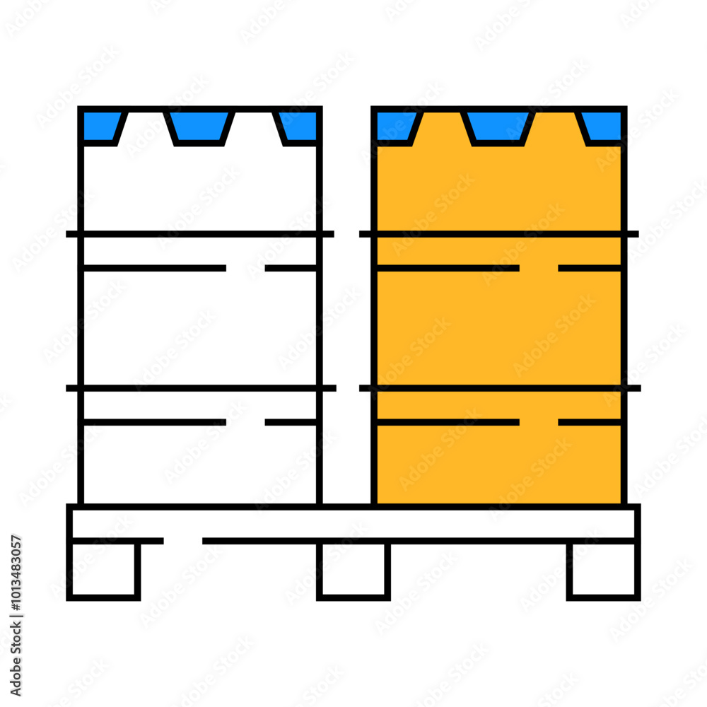 barrels wholesale line icon vector. barrels wholesale sign. isolated symbol illustration barrels wholesale line icon vector. barrels wholesale sign. isolated symbol illustration