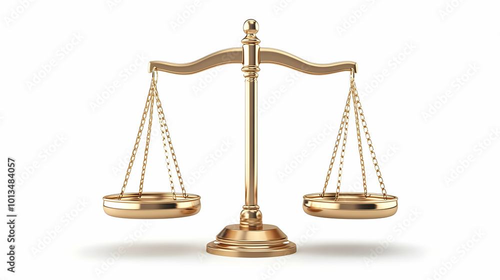 3D Isolated Balance Icon Symbolizing Justice and Fairness - Minimalist Vector for Human Rights Day Infographics on White Background 3D Isolated Balance Icon Symbolizing Justice and Fairness - Minimalist Vector for Human Rights Day Infographics on White Background