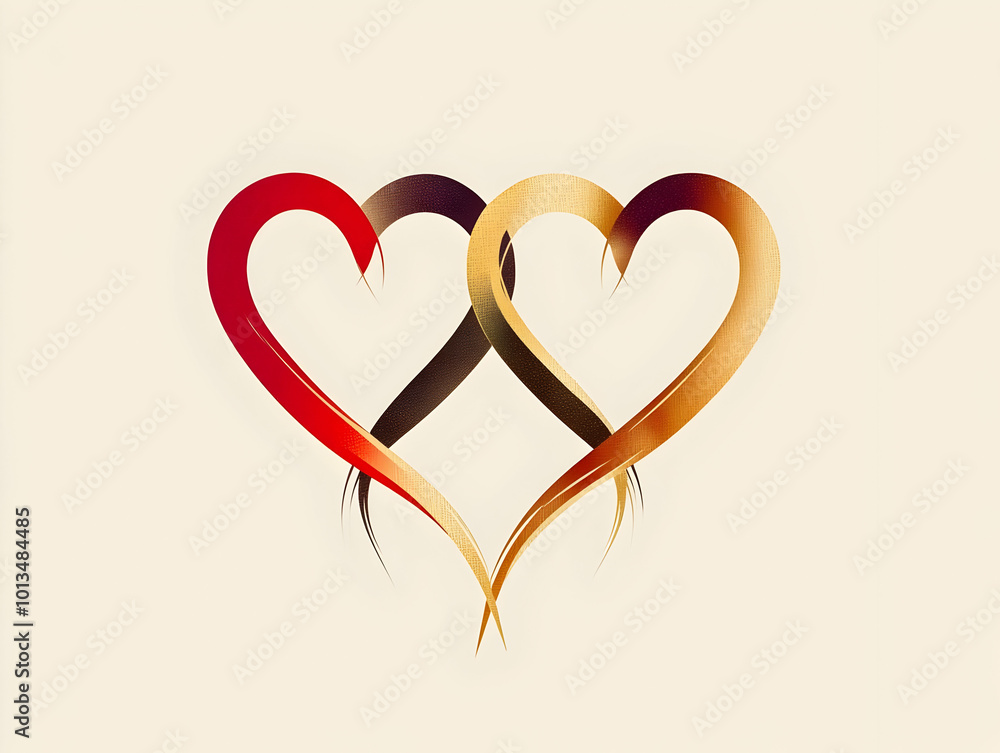 Flat Border Frame with Interlocking Hearts Symbolizing Love, Justice, and Equality for Human Rights Day Messages - Simple Vector Illustration Ideal for Compassion and Fairness Flat Border Frame with Interlocking Hearts Symbolizing Love, Justice, and Equality for Human Rights Day Messages - Simple Vector Illustration Ideal for Compassion and Fairness