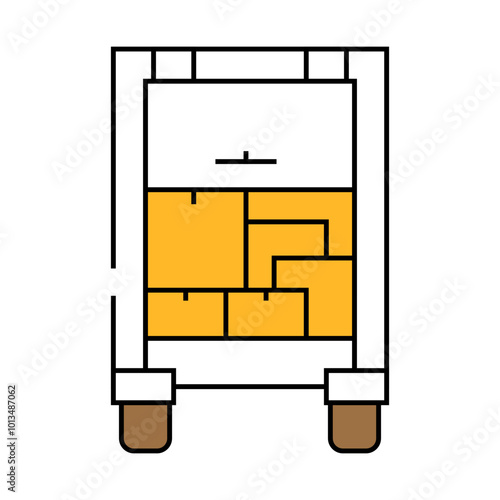 truck wholesale line icon vector. truck wholesale sign. isolated symbol illustration