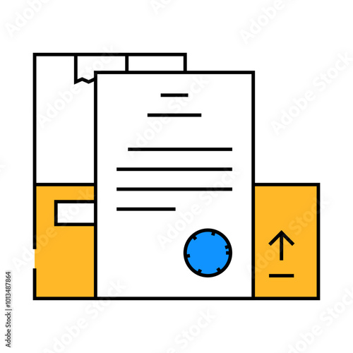 documentation wholesale line icon vector. documentation wholesale sign. isolated symbol illustration